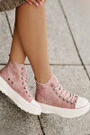Zateplené Dámské Tenisky Na Platformě Big Star OO274071 Růžové 40
