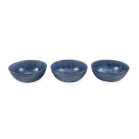 Garden Trading Kovové misky Fiskardo Nibble Bowls - set 3 ks, modrá barva, kov