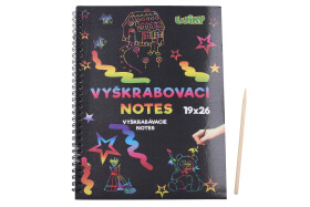 Vyškrabovací notes 26x19cm / 10 listů