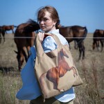 Skládací nákupní taška LOQI GEORGE STUBBS Whisteljacket