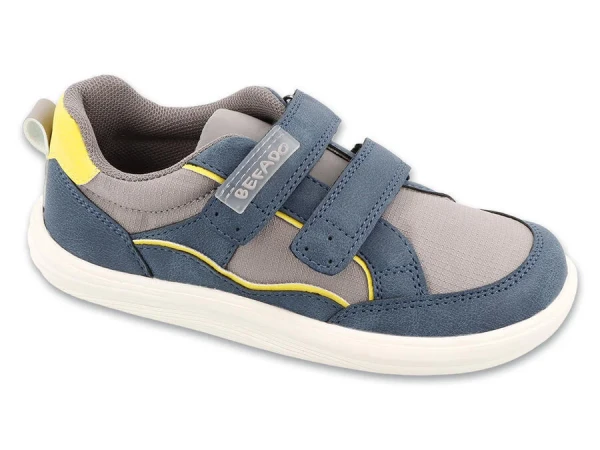 BEFADO 004Y012 tenisky BAREFOOT STRAPI šedo modré 32 004XY012_32