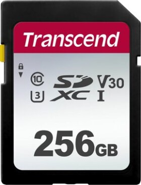 Transcend 300S microSDXC 256GB / Class 10 / UHS-I / U3 / V30 / R: 100MBs / W: 40MBs (TS256GSDC300S)