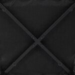 Židle jídelní, tmavě šedá látka, černý kov