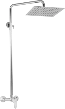 JB Sanitary Sprchová sestava s baterií SLIM s horním vývodem, 30x30cm SA 61 000 00 2