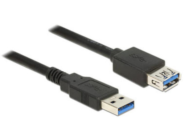 DeLock Prodlužovací kabel USB 3.0 Typ-A samec USB 3.0 Typ-A samice 2 m / černá (85056-DE)