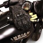 Moto rukavice Cappa Sochi černo/béžové - L