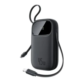Baseus EnerFill FC31 Qpow 3 černá / Powerbanka / 20000mAh / 45W / USB-C a Lightning v těle / USB-A (E0028D00)