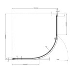 RAVAK - Nexty Sprchový kout čtvrtkruhový 100x100 cm, matná bílá/čiré sklo 3O6AAE01Z1