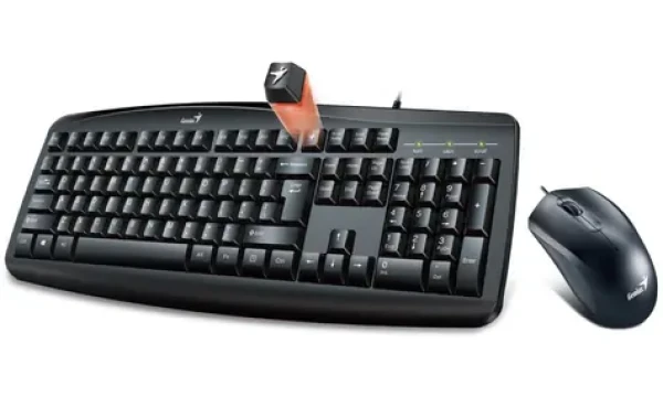 GENIUS Smart KM-200 černá / Drátový set klávesnice a myši / USB / CZ+SK layout (KEYG16176)