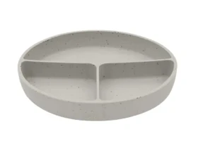 KikkaBoo Talíř dělený s přísavkou Platinum Silicone Sand / od 6 měsíců (31302050033KB)
