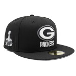 New Era Pánská kšiltovka Green Bay Packers NFL Super Bowl XLV 59FIFTY Fitted - Černá Velikost: 7 1/2