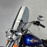 Harley Davidson Flstc Heritage Softail Classic 2007-2011 plexi štít - Světle hnědé / 39 cm / Stříbrná