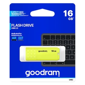 GOODRAM UME2 16GB žlutá / Flash disk / USB 2.0 / čtení: 20MBs / zápis: 5MBs (UME2-0160Y0R11)