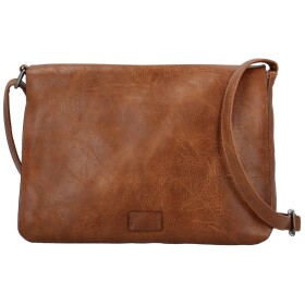 Trendy dámská koženková crossbody kabelka Cassandra, hnědá
