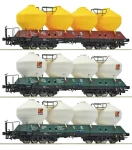 Roco 6600180 Sada nákladních vozů na cement Uacs ČD IV