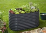 Rojaplast vyvýšený záhon plechový OVÁL 160x80x82cm