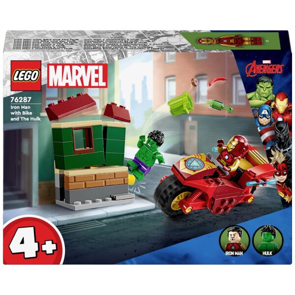 76287 LEGO® MARVEL SUPER HEROES Iron Man s Bike a Hulk