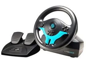 SUPERDRIVE SV250 SP Edition modrá / Sada volantu a pedálů / Nintendo Switch 1 a 2 (SA5578-1)