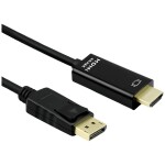 Digitus kabelový adaptér DisplayPort DP - HDMI typu A M - M 1.0 m / s blokováním DP 1.2 HDMI 2.0 / 4K / 60Hz / CE / bl (AK-340303-010-S)