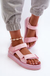 Dámské sandály na platformě Big Star NN274A533 růžové 41