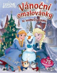 Vánoční omalovánky se samolepkami Ledové království