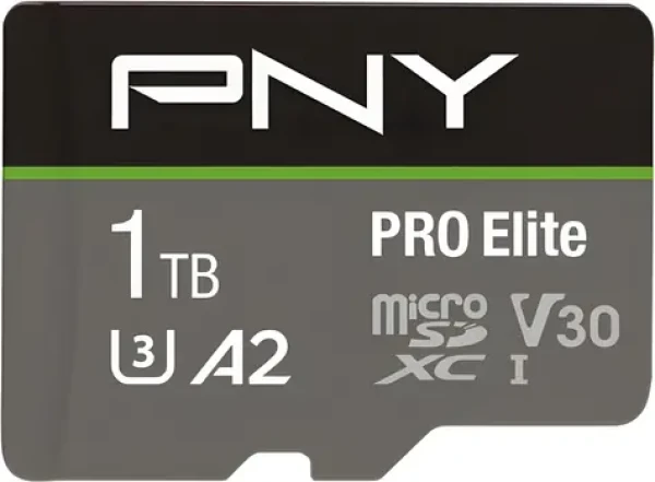 PNY PRO Elite microSDXC 1 TB / Paměťová karta / Class 10 / UHS-I / U3 / A2 / V30 (P-SDU1TBV32100PRO-GE)