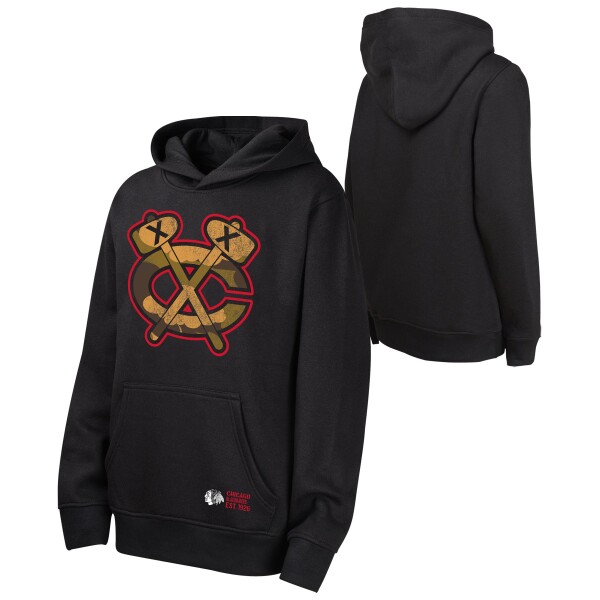 Outerstuff Dětská Mikina Chicago Blackhawks Down To The Wire Po Fleece Hood Velikost: Dětské let)