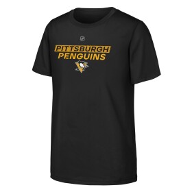 Outerstuff Dětské Tričko Pittsburgh Penguins Apro Wordmark Tee Velikost: Dětské let)