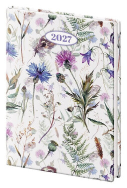 Diář 2027 týdenní kapesní A7 Vario - Lyra Meadow
