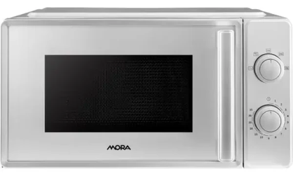 MORA MT122S stříbrná / Mikrovlnná trouba / 700 W / 20 l / mechanické ovládání (100002199291)