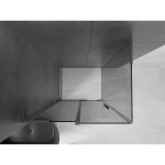 MEXEN/S - Velar L sprchový kout, posuvné dveře 100 x 120, grafit, grafit kartáčovaná 871-100-120-43-66