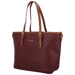 Trendová dámská koženková kabelka přes rameno Laila, vínová