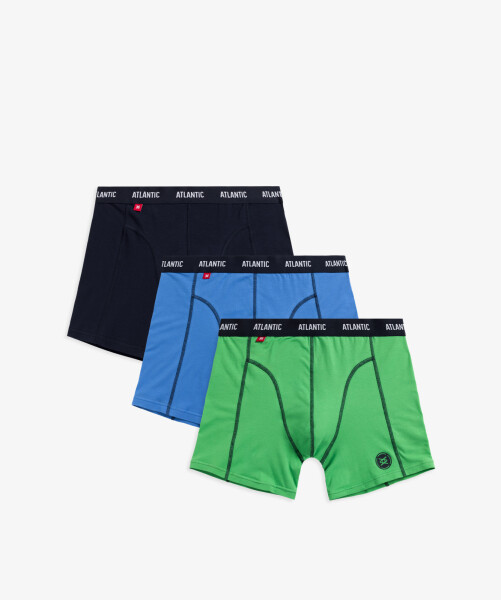 Pánské boxerky ATLANTIC 3Pack vícebarevné Velikost: