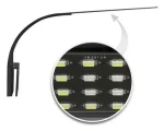 CAT-GATO LED osvětlení 24 diod černé / Akvarijní osvětlení / plastový kryt s vypínačem (342517)
