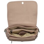 Stylová dámská kožená crossbody kabelka Keolla, pudrová