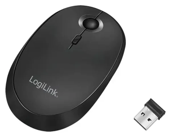 LogiLink Bezdrátová myš černá / Bezdrátová myš / 1600 DPI / 3 tlačítka / Bluetooth 4.0 / 2.4 GHz (ID0204)
