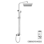 Mereo Viana sprchová baterie s talířovou hranatou slim sprchou 250x250 mm, nerez CBE60104SD2