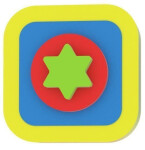 Moje první puzzle - Tvary čtverec/hvězda žlutá