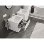 MEXEN/S - Orio koupelnová skříňka 50 cm s umyvadlem Otis, 2 zásuvky, bílá mat 91A10-05047-2-BFF01-W18M01