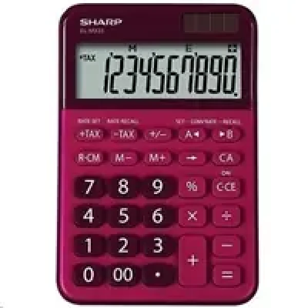 SHARP ELM335BRD červená / Kalkulačka / balení blister (SH-ELM335BRD)