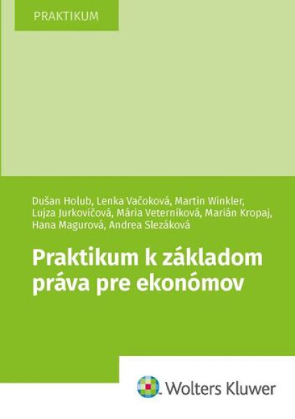 Praktikum k základom práva pre ekonómov - Dušan Holub; Lenka Vačoková; Martin Winkler