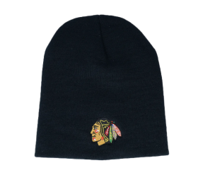 American Needle Pánská zimní čepice Chicago Blackhawks NHL Cuffless Knit Black