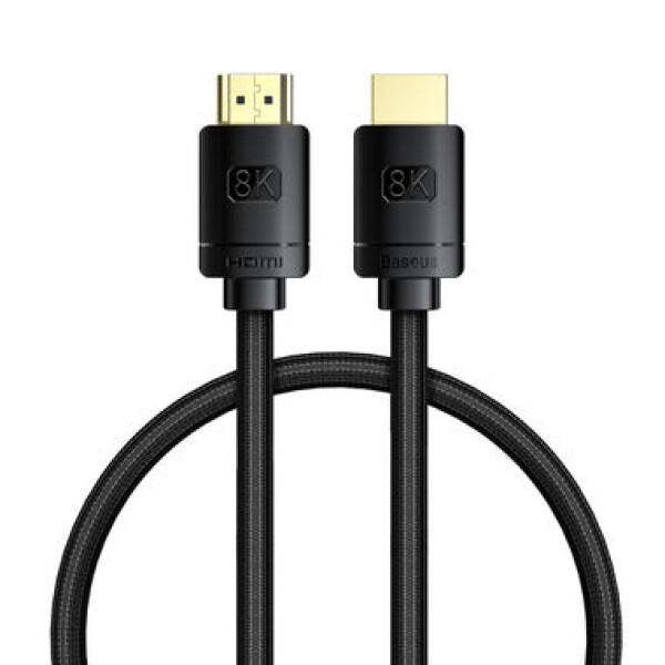 Baseus WKGQ040001 Kabel HDMi 2.1 (M) - HDMI 2.1 (M) 0.5 m černá / 8K / 60Hz (WKGQ040001)