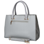 Trendy dámská koženková kabelka do ruky Sonia, šedá