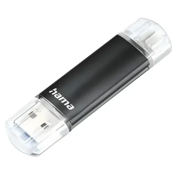 Hama Laeta Twin 256 GB černá / Flash disk / USB-A 3.0 / micro USB / 40 MB/s