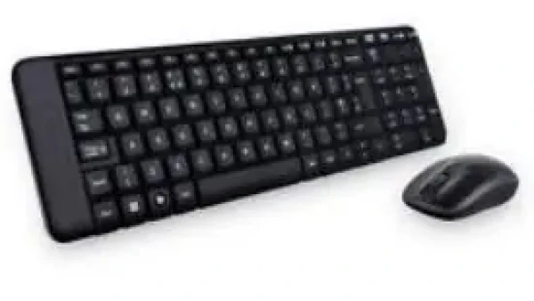 Logitech Wireless Desktop MK220 HU / bezdrátová klávesnice + myš / USB / Černá / HU (920-003167)