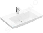 VILLEROY & BOCH - Subway 3.0 Umyvadlo 800x470 mm, bez přepadu, otvor pro baterii, alpská bílá 4A708101