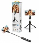 Aligator HA12 černá / Držák SELFIE s Bluetooth / tripod (8595181169346)