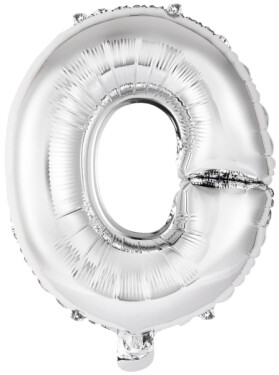 Písmeno O stříbrný balónek 40 cm