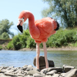 Plyšový plameňák 46 cm ECO-FRIENDLY